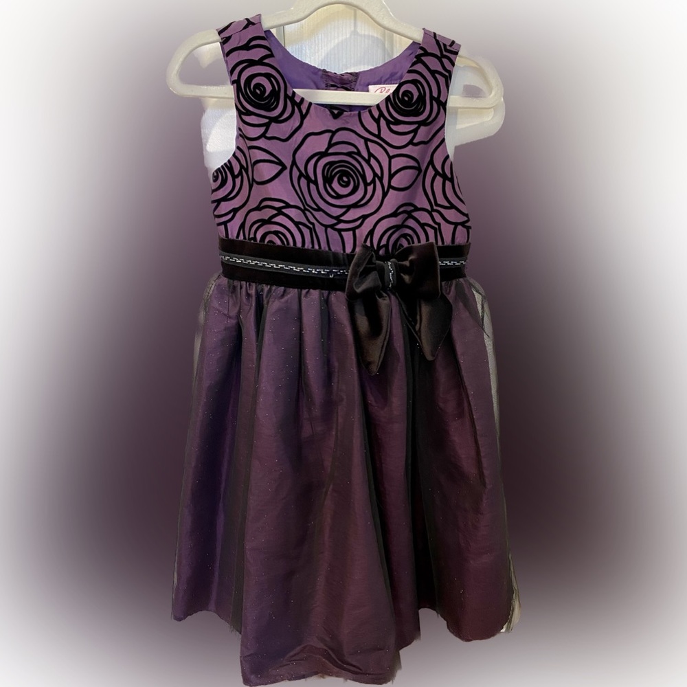 Girls Dark Purple Dress